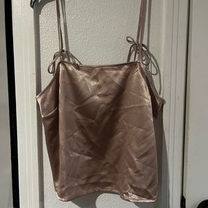 ASOS tan/gold top